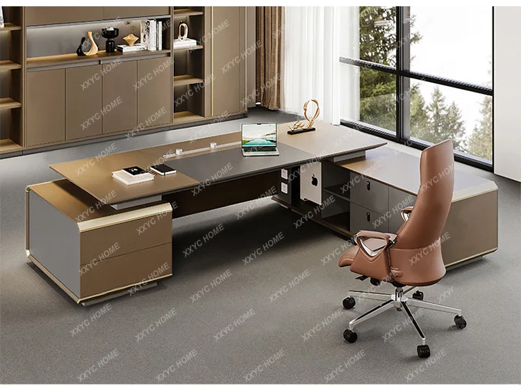 

W President's desk Simple high-end modern class desk Company leadership Chairperson's desk
