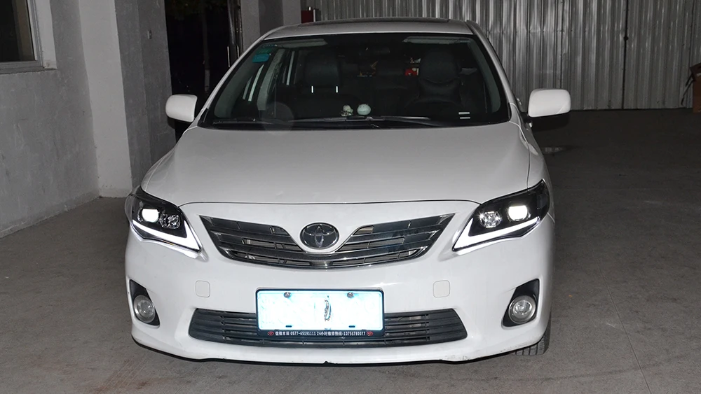 VLAND Led Daytime Running Light For Toyota Corolla 2011 2012 2013 Auto DRL Headlight Front Cover Fog Lamp Car Accessorie