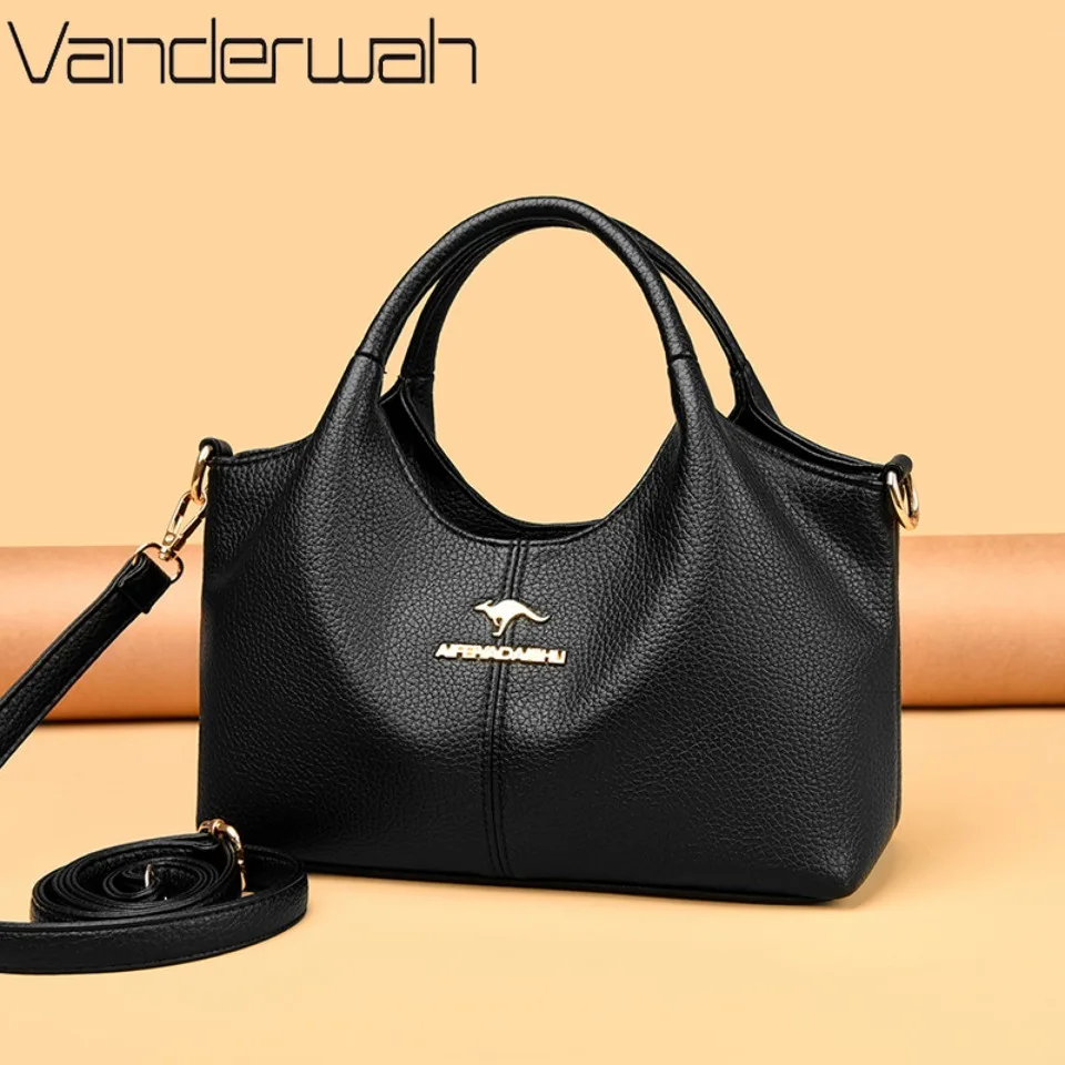 Women Soft Pu Leather Handbag Luxury Top Handle Bag Large Capacity Commuter Shoulder Crossbody Bag Elegant Daily Work Tote Purse