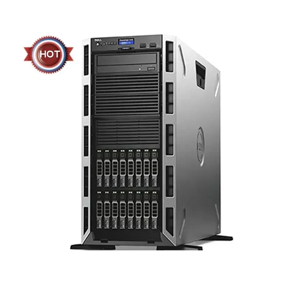 Hot Selling De Ll EMC PowerEdge T440 in Tel Xeon Gold 5118 Silver 4208 Network Cloud 8GB Memory Computer Tower Server Stock