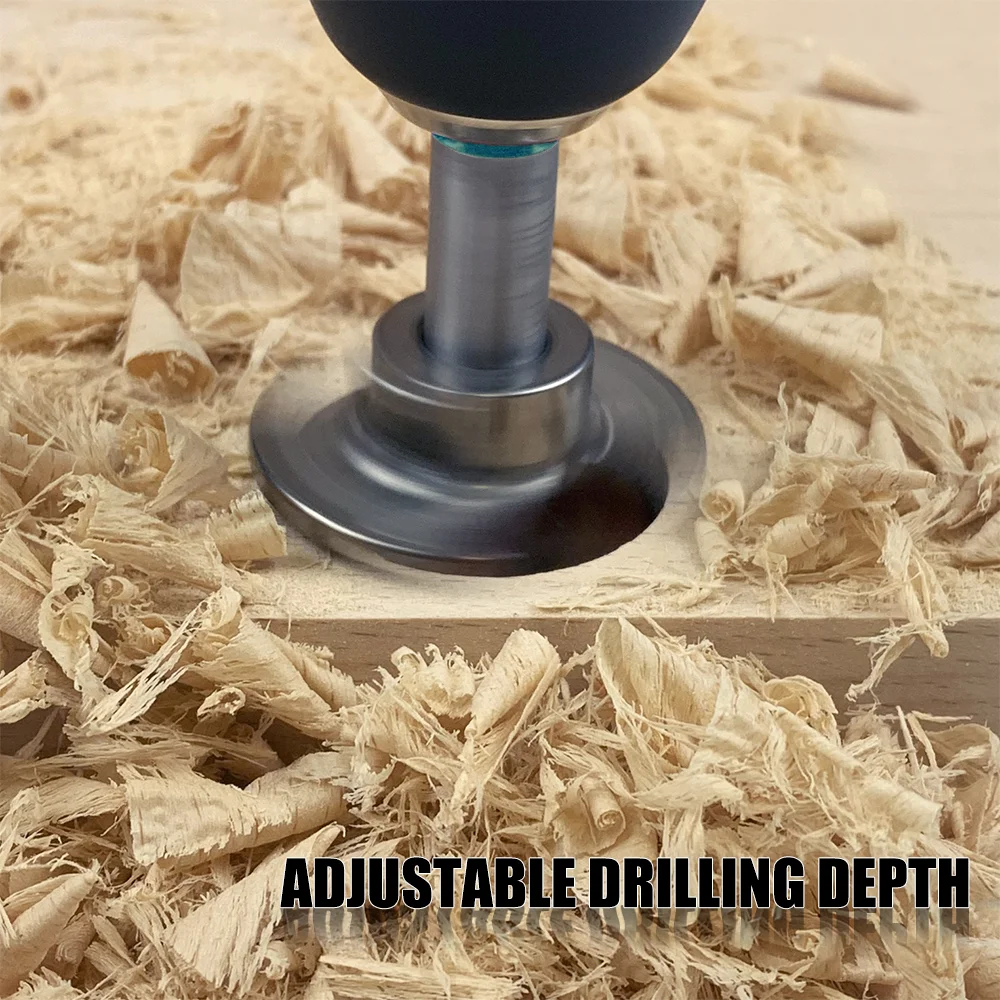 9Pcs 35mm Adjustable Forstner Drill Bit set Hinge Jig Position tools Woodworking Cabinet door drilling guide locator Sets