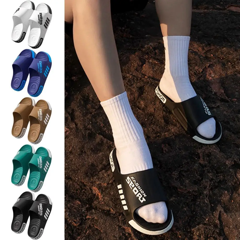 Summer non-slip slippers Comfort Thick Sole Flip Flops EVA Open Toe Outdoor Indoor Big Size Men Outside Slippers