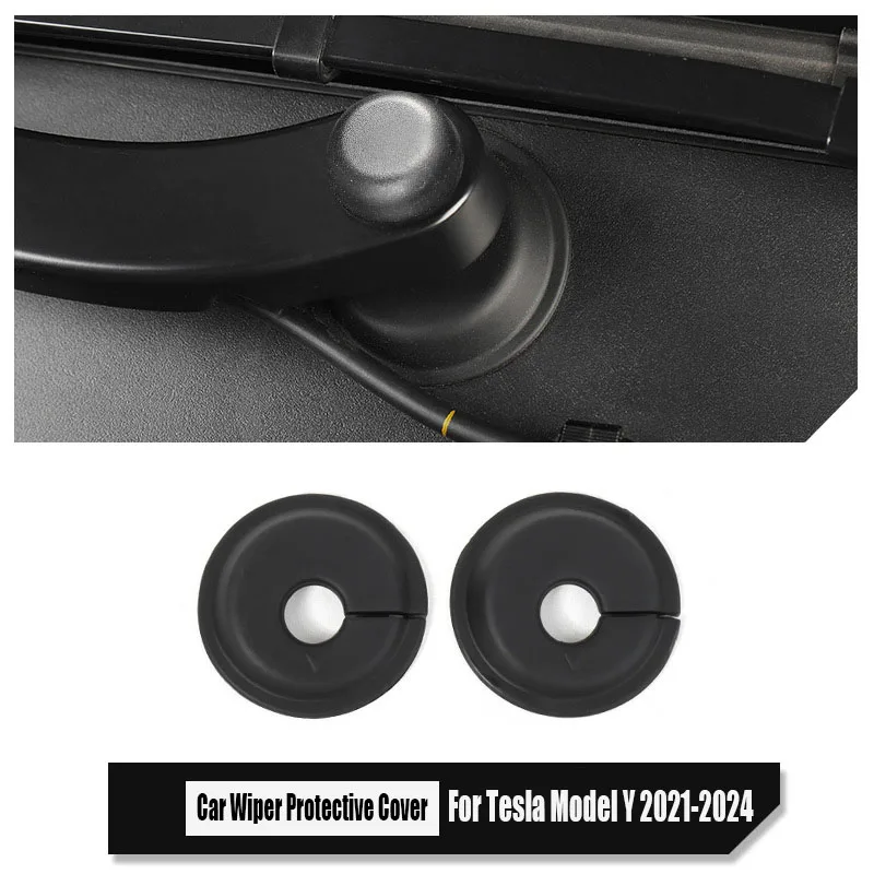 

For Tesla Model Y 2021-2024 Car Wiper Protective Cover Wiper Dustproof Protection Bottom Sleeve Car Wiper Hole Cover Accessories
