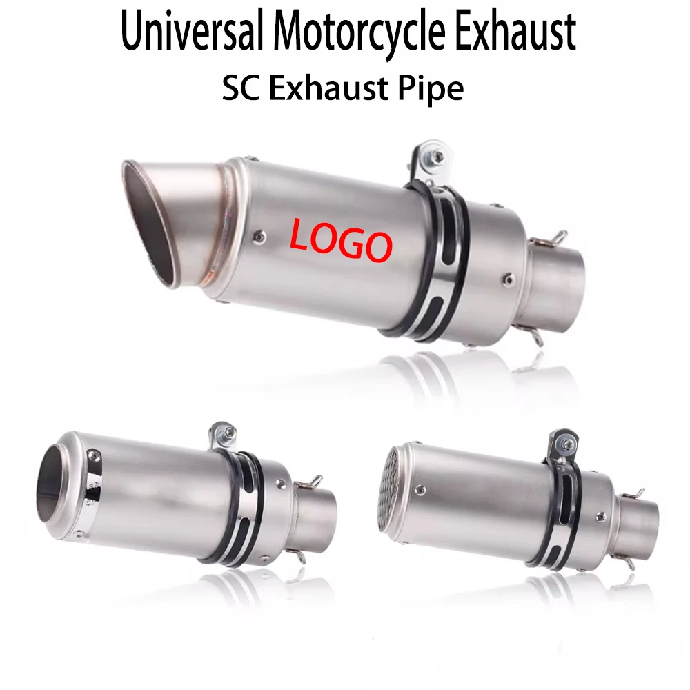 51 مللي متر/60 مللي متر دراجة نارية العالمي SC ماسورة العادم مع db القاتل الخمار GP مشروع لكاواساكي z900 z1000 CBR600 S1000RR MT07 #2