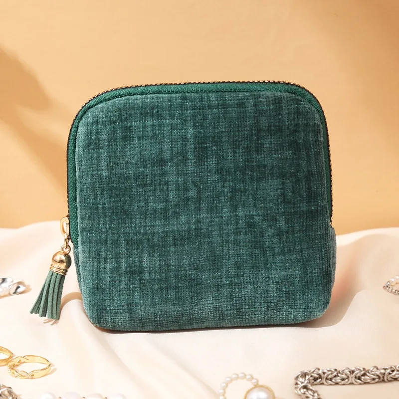 

Jewelry Storage Bag Tassel Zipper Jewelry Bag Ring Pendant Bracelet Jewelry Bag Portable Jewelry Storage Bag