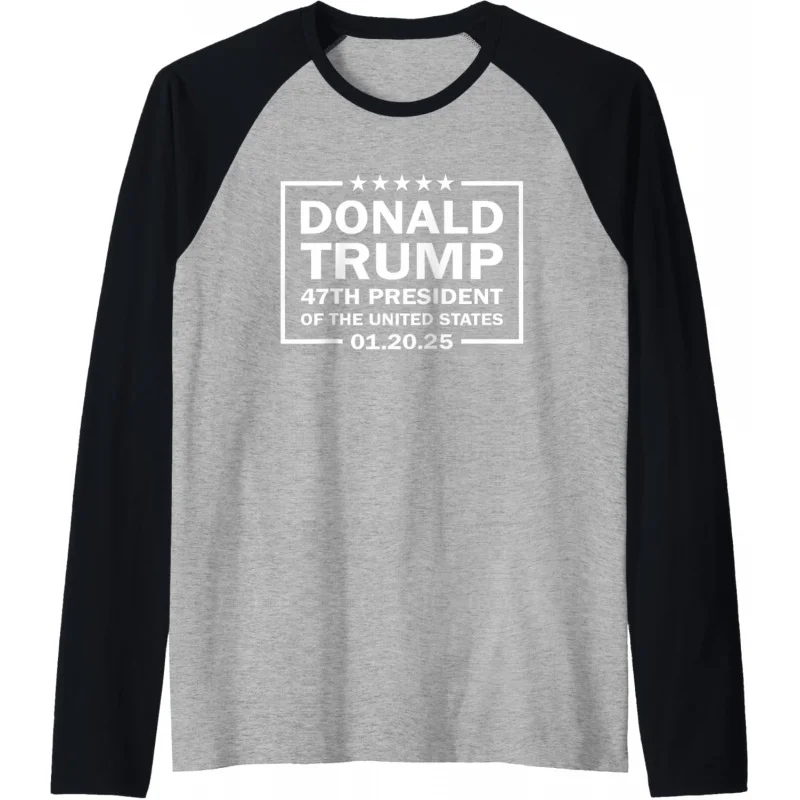 Donald Trump 2025 inauguration women's shoulder baseball jersey