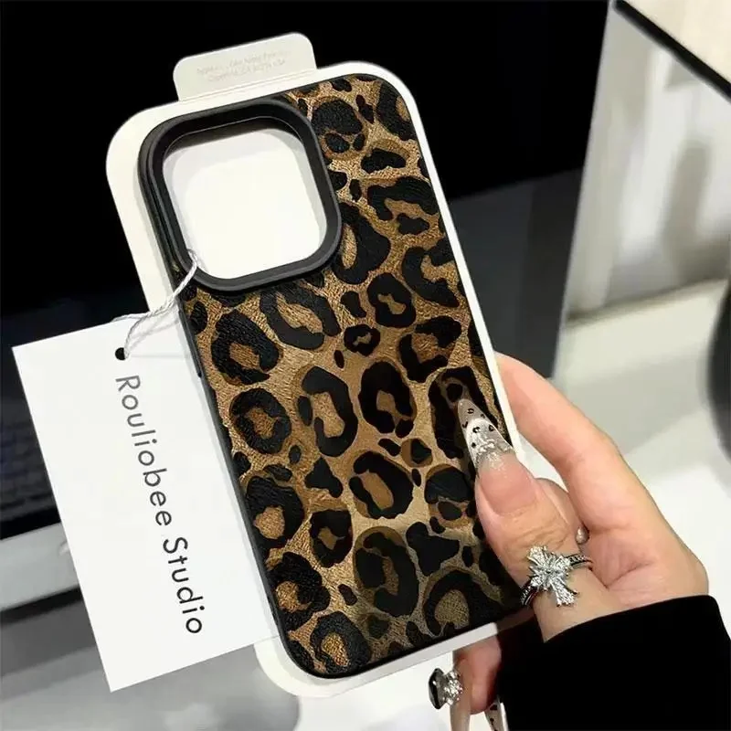 Mode Leopard Print Telefon Fall Für Redmi Hinweis 10 11 12 13 14 Pro Max 8 9 12 13 14 Pro Plus 10S A3 A5 14C 13 12C 10 Soft Cover