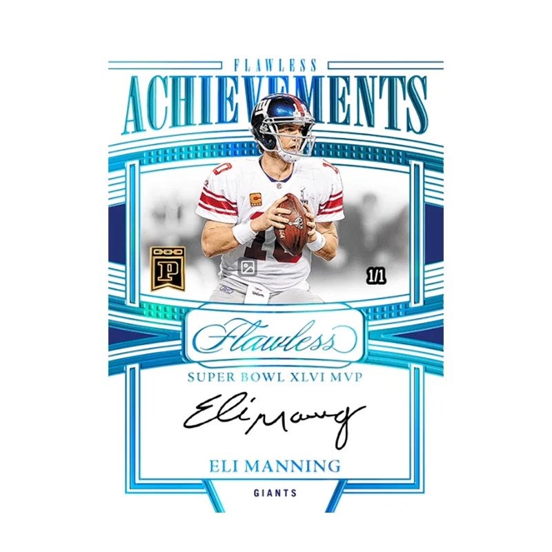Panini NFL Rugby Star carte bricolage fait maison Eli Manning Randy Moss Ray Lewis Signature Collection carte jouets cadeau