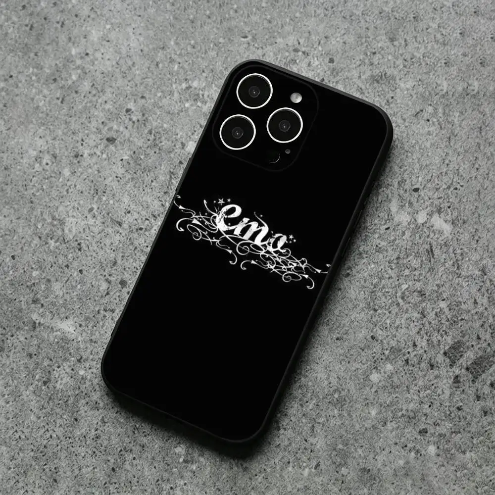 Love Black and Cute Emo Phone Case For IPhone17,11,12,13,14,15,16,XS,XR,X,Mini,Pro,Max,Plus,Shell,Cover - view 3