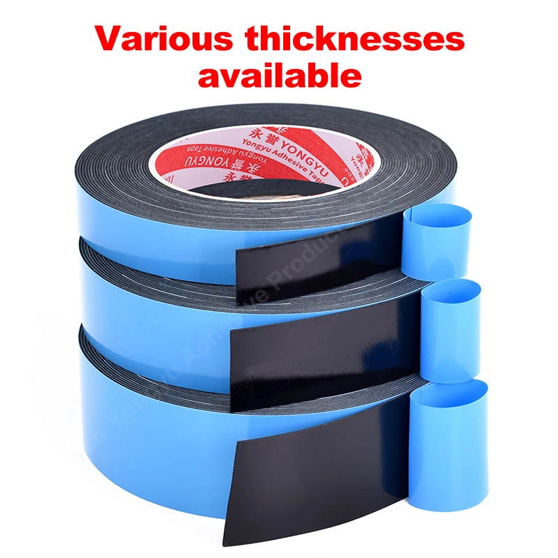 Blue Film Black Foam Double-Sided Tape Car Balance Block High-Density High Adhesion Household Waterproof High Temperature