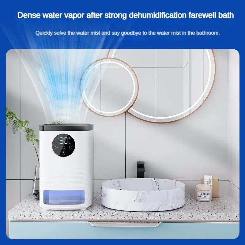 مزيل رطوبة صغير، صبغة هواء منزلية، سعة كبيرة، مزيل رطوبة هادئ، تذويب تلقائي لخزانة المطبخ RV