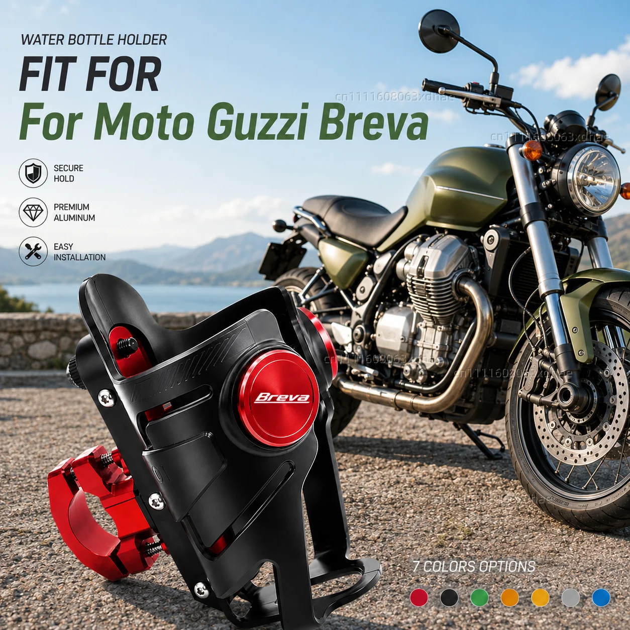 Soporte para botella de agua para motocicleta, accesorios de modificación para Moto Guzzi Breva 2003-2016 Touring, soporte para taza de café, bebidas y té