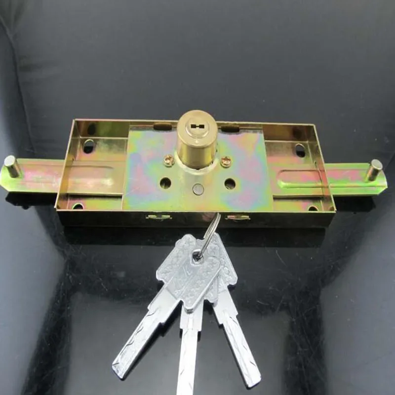 Segurança do obturador do rolo com chave cruz anti-roubo porta do obturador do rolo fechadura da porta instalação médio ou inferior acessórios da persiana