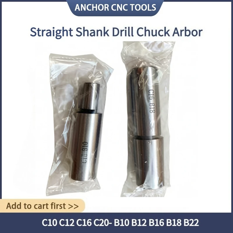 C6 C8 C10 C12 C16 C20 B10 B12 B16 B18 B22 Straight Shank Drill Chuck Connecting Rod Milling Machine Tie Rod Drill Adapter Rod