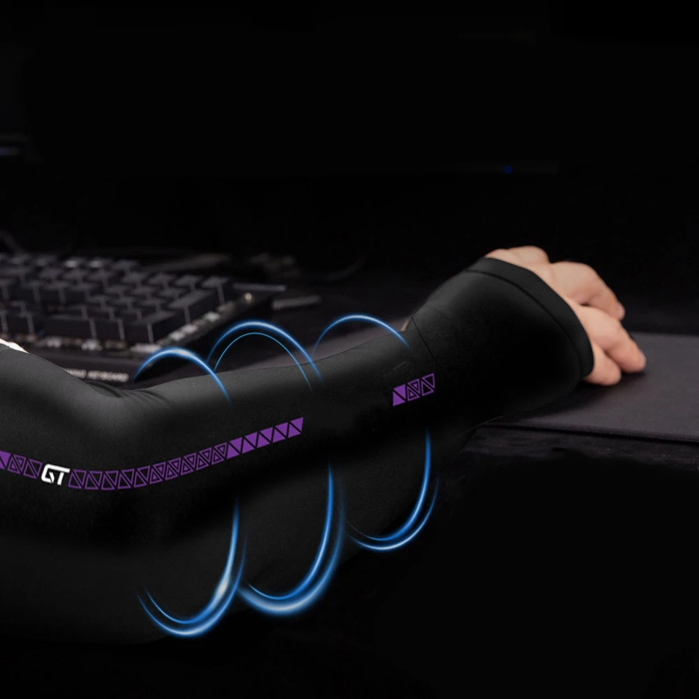 El efecto de enfriamiento de la funda para juegos BNVN-Esports reduce la fricción, absorbe el sudor, orificios para el pulgar para una sesión de juegos extendida