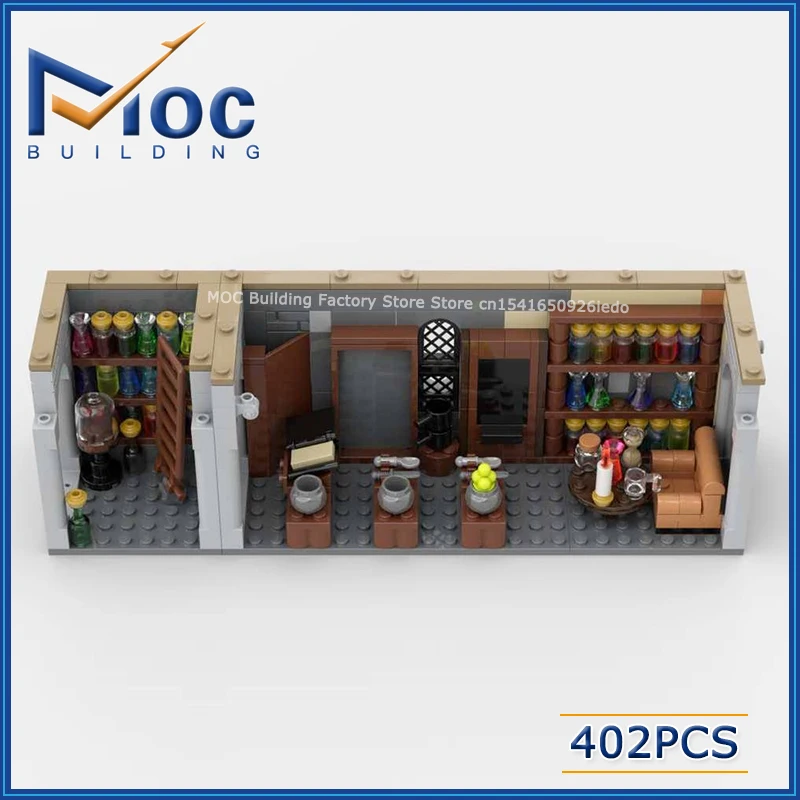 MOC Building Blocks Serie di film classici Pozioni Classe Scena modulare Modello Fai da te Assemblare Mattoni Collezione di giocattoli creativi Regalo di Natale