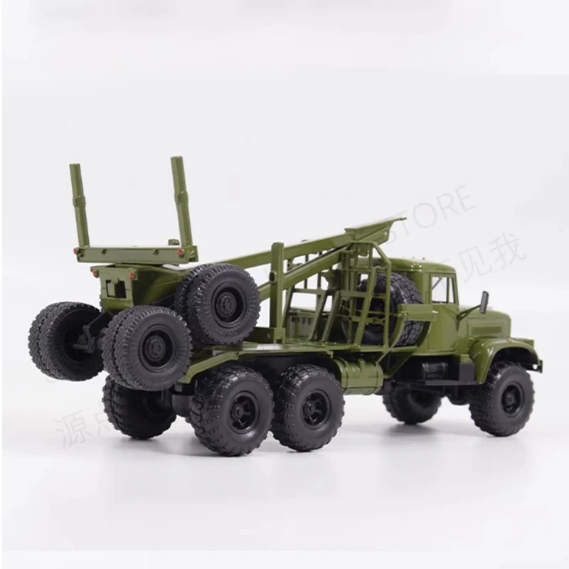 Diecast Alloy 1:43 Scale Kras Wood Transport Vehicle KRAZ-255L1 Forest Guardian JGRN054 Model Collection Toy Gift Souveni