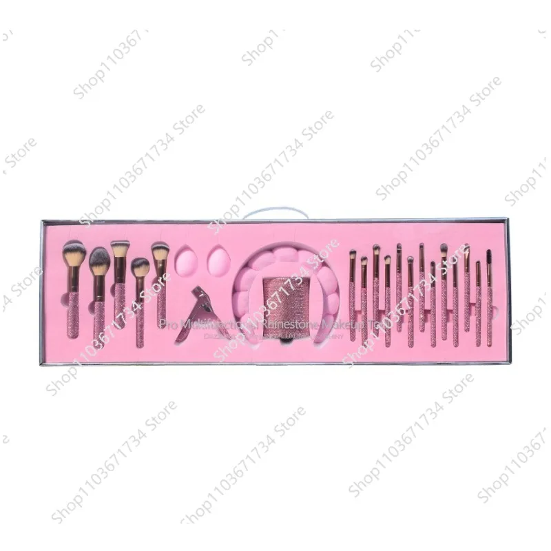 Professional 23pcs Crystal Diamond Makeup Brush Set Rhinestone MakeupBrush Set Gifts for Woman Unique Bling Glam Makeup Brushes