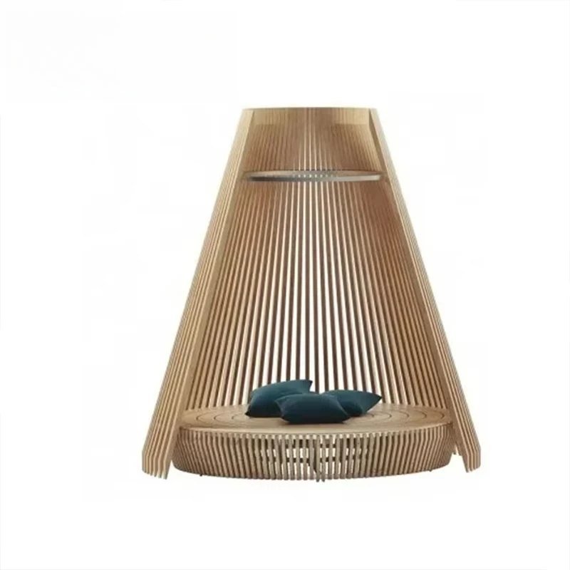Beach leisure terrace outdoor awning pool adjustable leisure bed waterproof sunbed