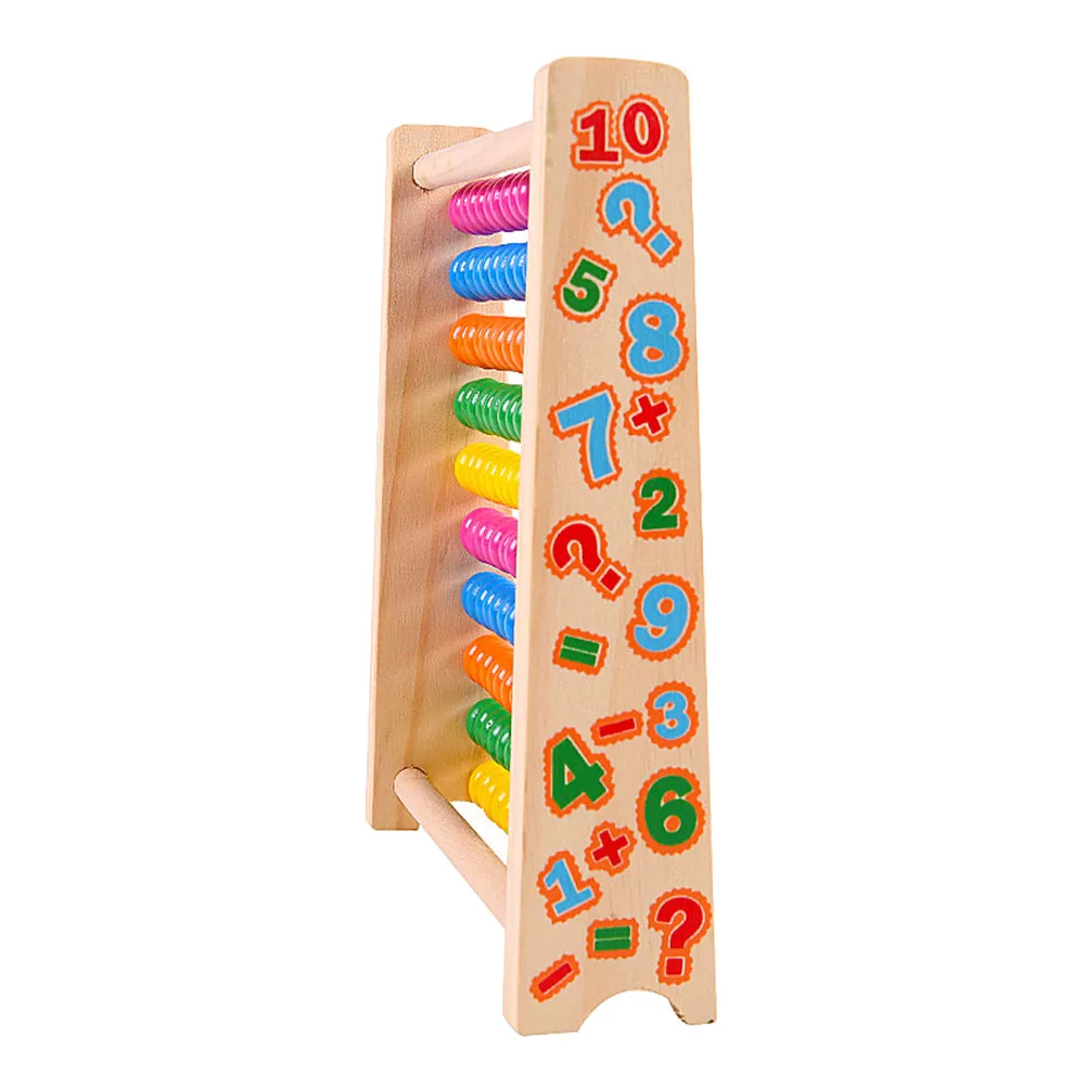 

Abacus Colorful Computing Rack Early Educational Toy Wooden Kids Cognitive Calculate Counting Teaching Aid Child