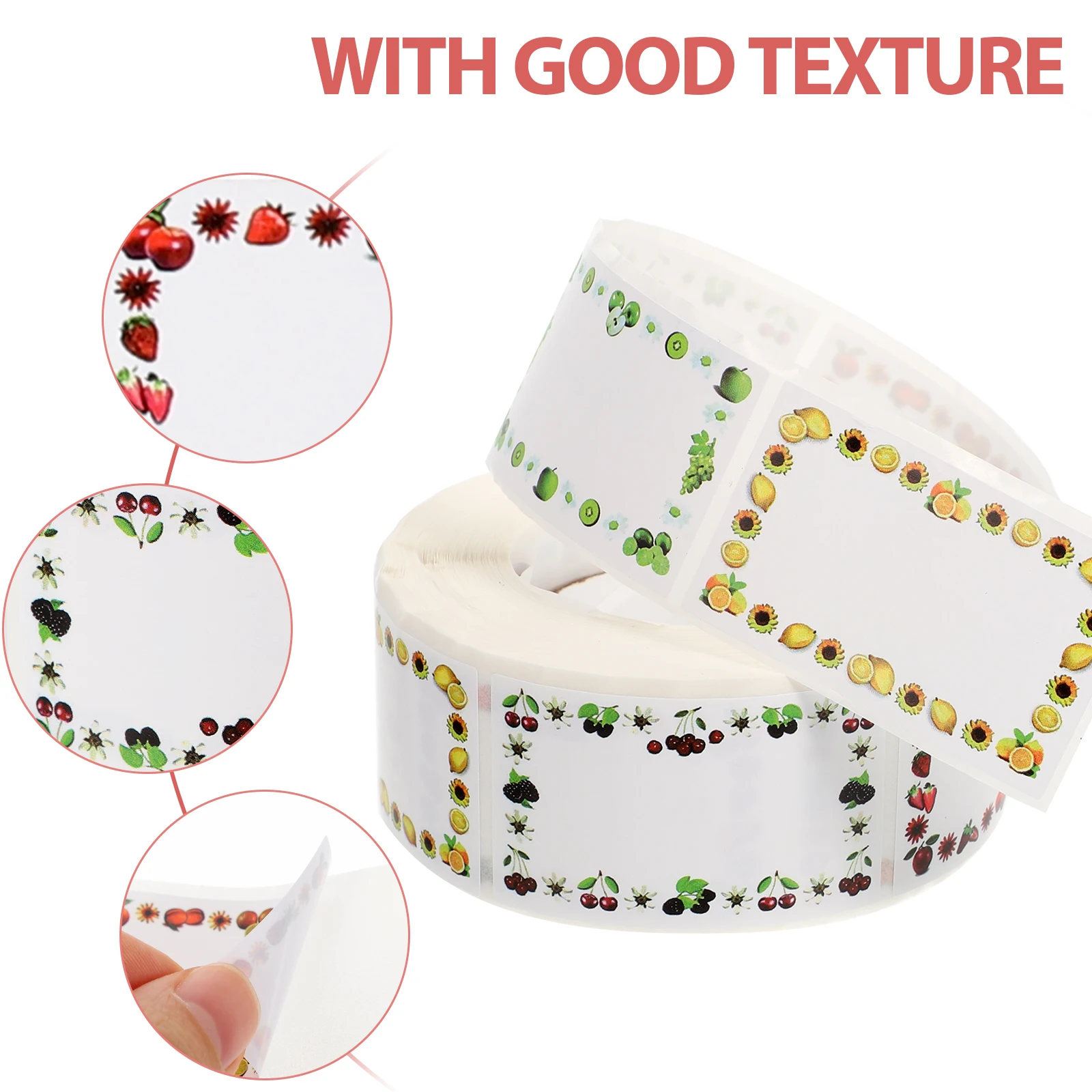 

500 Sheets Blank Labels Sticker Multi Function Bottle Gold Tags Rectangle Storage Notes Food Preservation Breast DIY