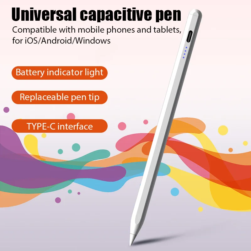 Universal Stylus Pen for iPad2018-2024 &Mobile Phone Touch Screen Pen for Android Xiaomi HUAWEI IOS Samsung Magnetic Digital Pen