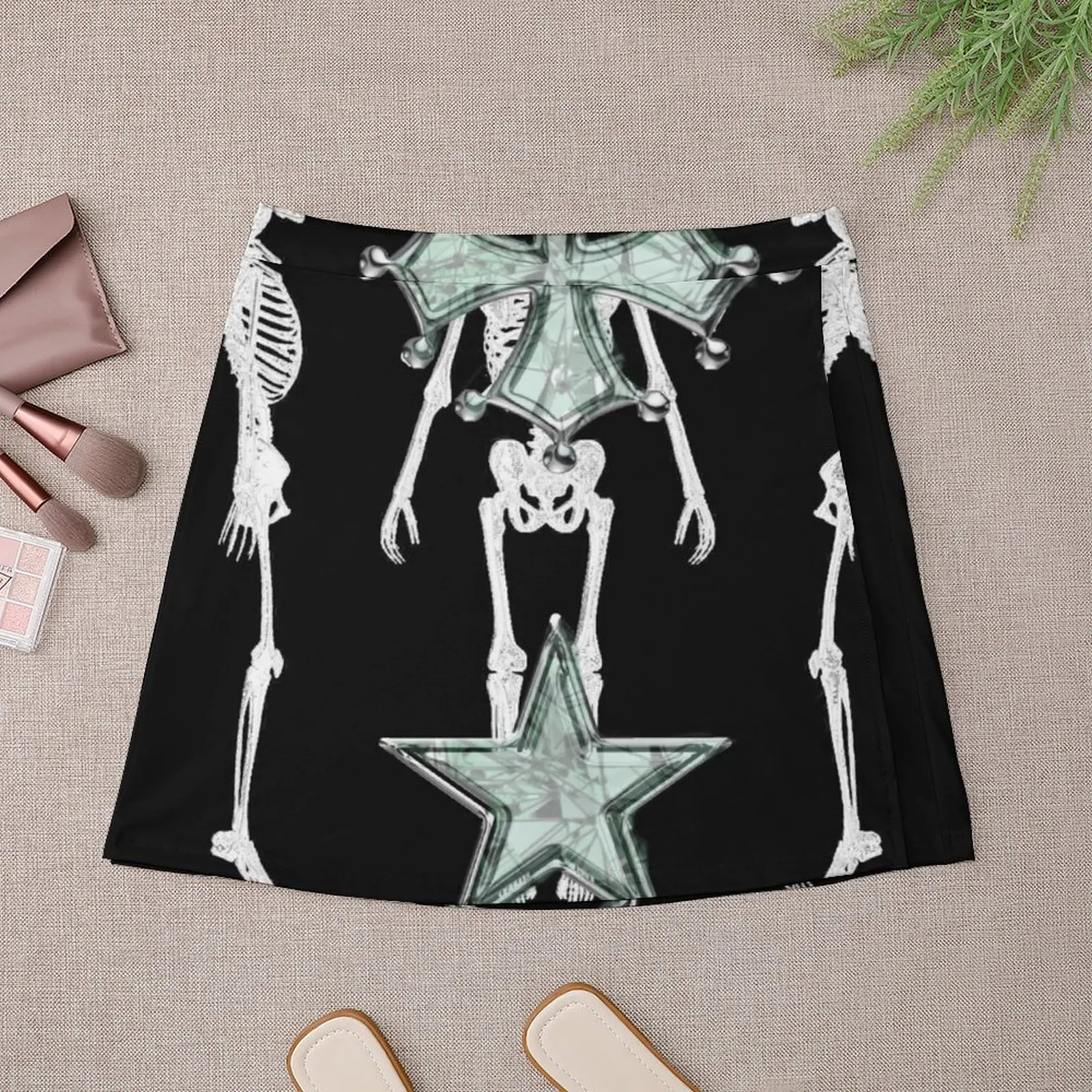 CHROME STAR CORPSE Mini Skirt korean ladies summer mini skirts skirts for womans korean style women clothing Mini Skirt