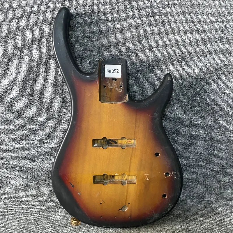 

KB252 Custom Order Right Hand Jazz Bass Sunburst Color JB Pickups Unfinished Version DIY Replace Bass Guitar Parts