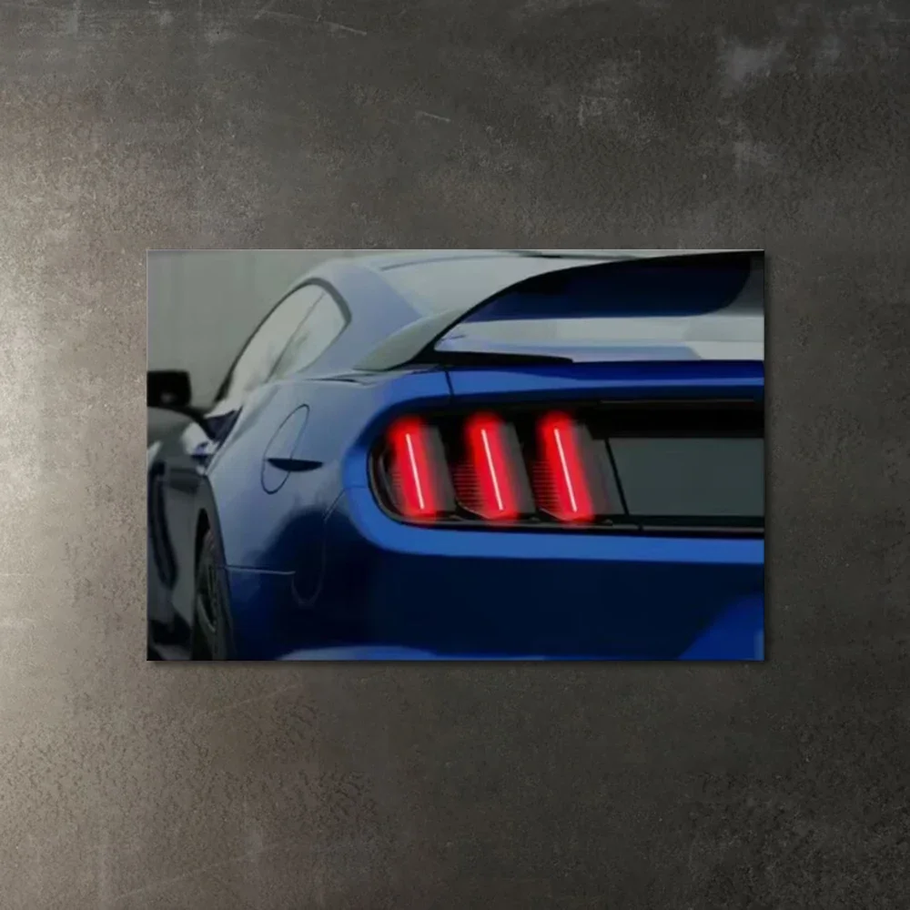 طباعة قماش الضوء الخلفي للسيارة، فن جداري حديث للسيارات، ديكور لوحة رائع تحت عنوان السيارة