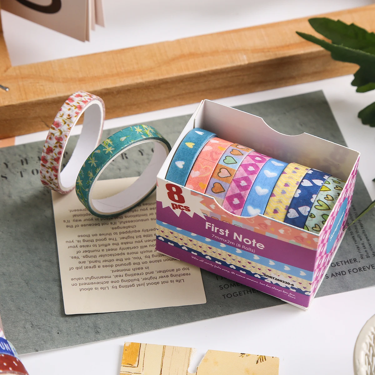 8 Rolls Colorful Washi Tape Se - огляд і ціна Masking Tape Thin