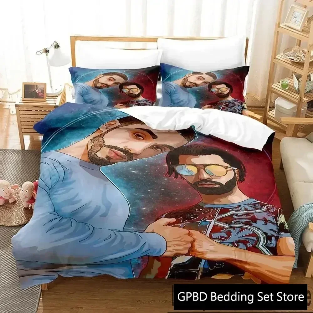 ثلاثية الأبعاد طباعة PNL الراب الثنائي طقم سرير بنين بنات التوأم الملكة الملك الحجم غطاء لحاف المخدة السرير بنين الكبار المنسوجات المنزليةxtile