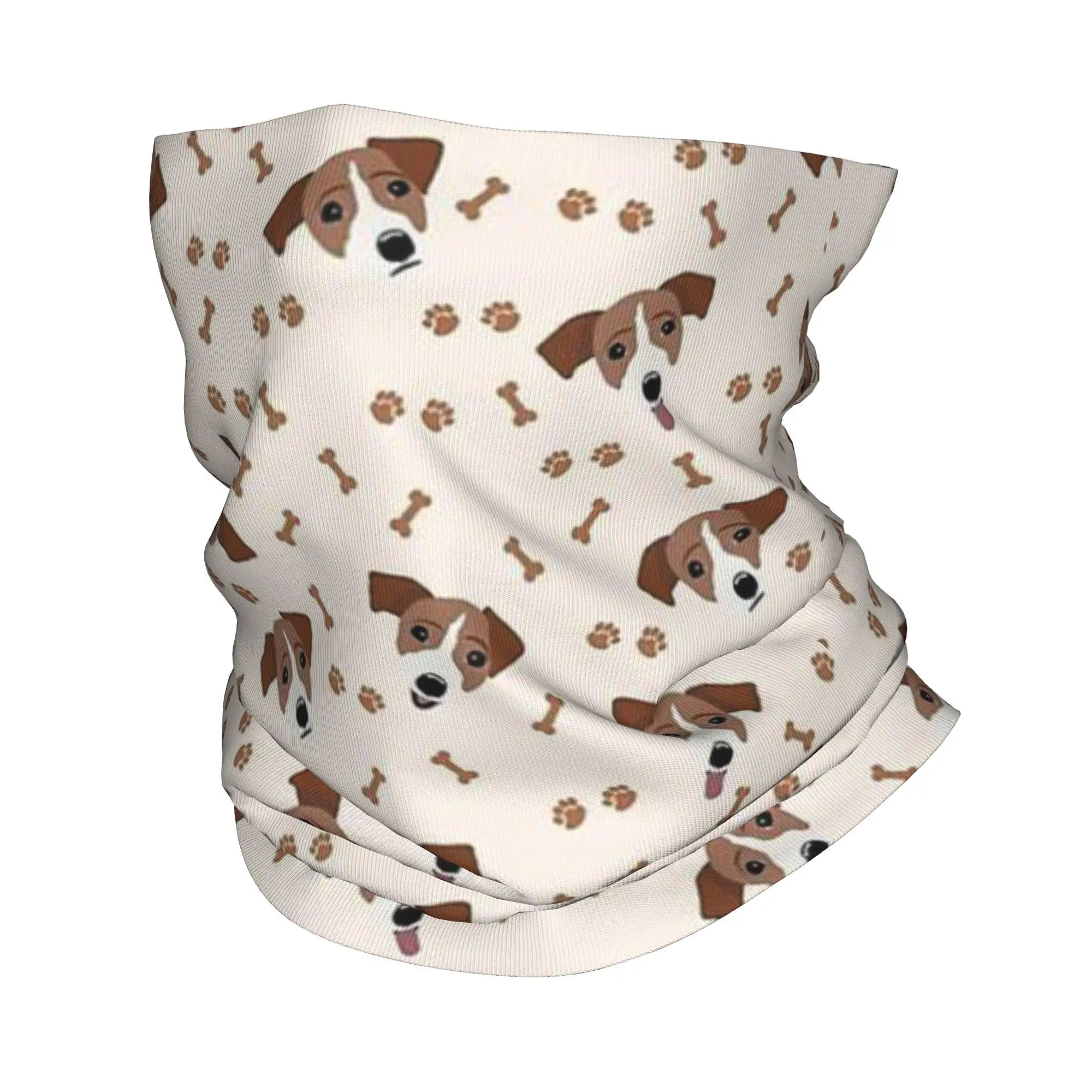 

Джек-рассел-терьер, собака с костями, бандана на шею, шарф с принтом, теплая повязка на голову, спорт на открытом воздухе для мужчин, женщин, взрослых