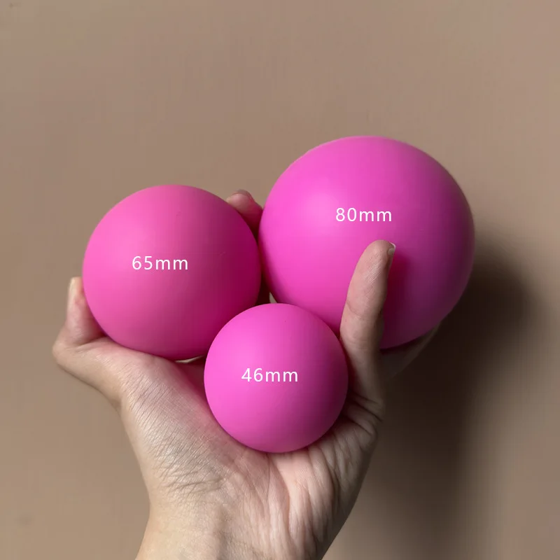 

Silicone fascia ball muscle massage ball relieves shoulder and neck fascia ball solid yoga massage fitness ball
