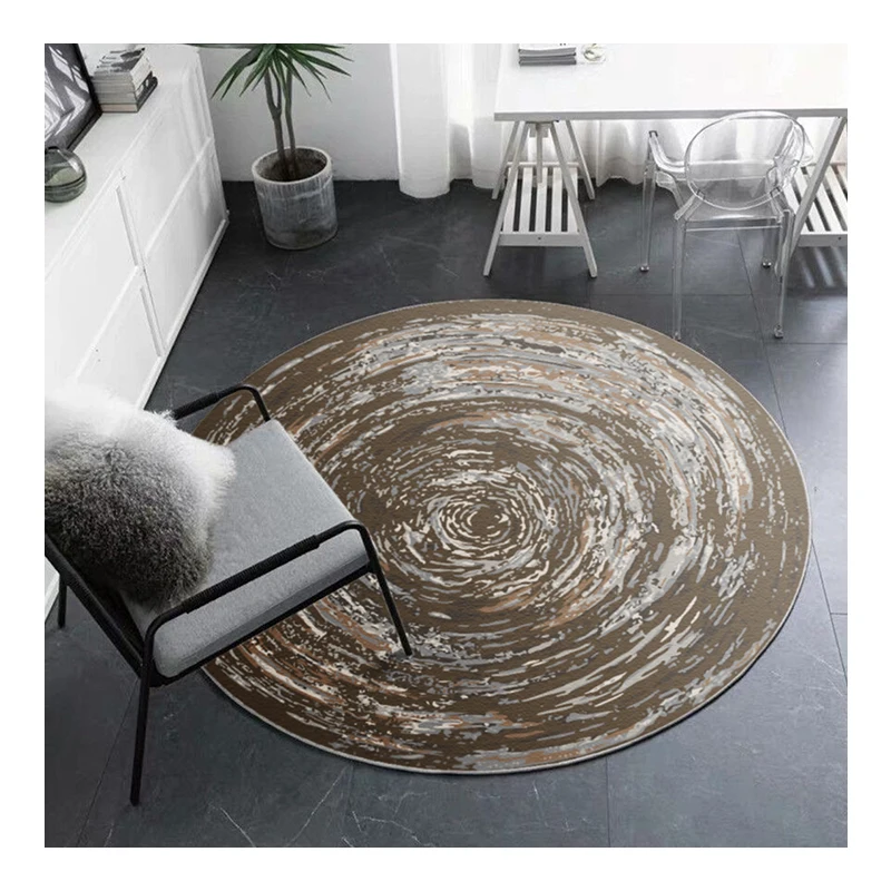 

Super Soft Microfiber Printed Carpet 3d Anti Slip Rugs Carpet Round Shape Floor Rugs