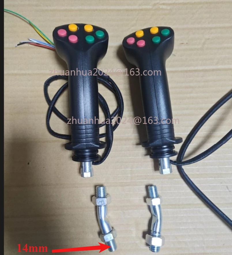 

1pc Electric Control Button Joystick For Agricultural Harvester Excavator Parts Logging Iron Stone Tools Glue Gear 67 Handle