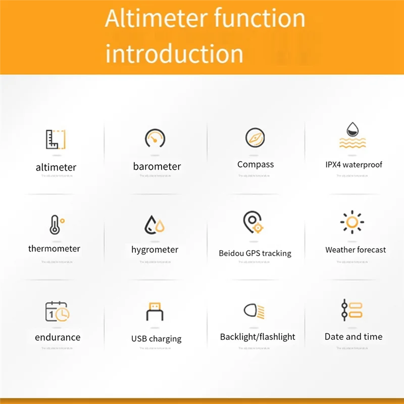 A31Z-SUNROAD Handheld Digital GPS Navigation Altitude Meter