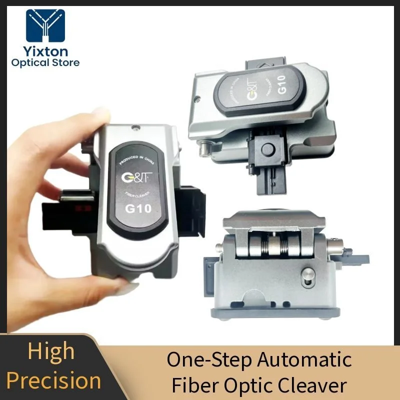 Cleaver G10 High Precision Press-Type One-Step 0.5º Fiber Optic Cutter Fiber Optic Pigtail Clip Drop Cable Three-in-One Fixture