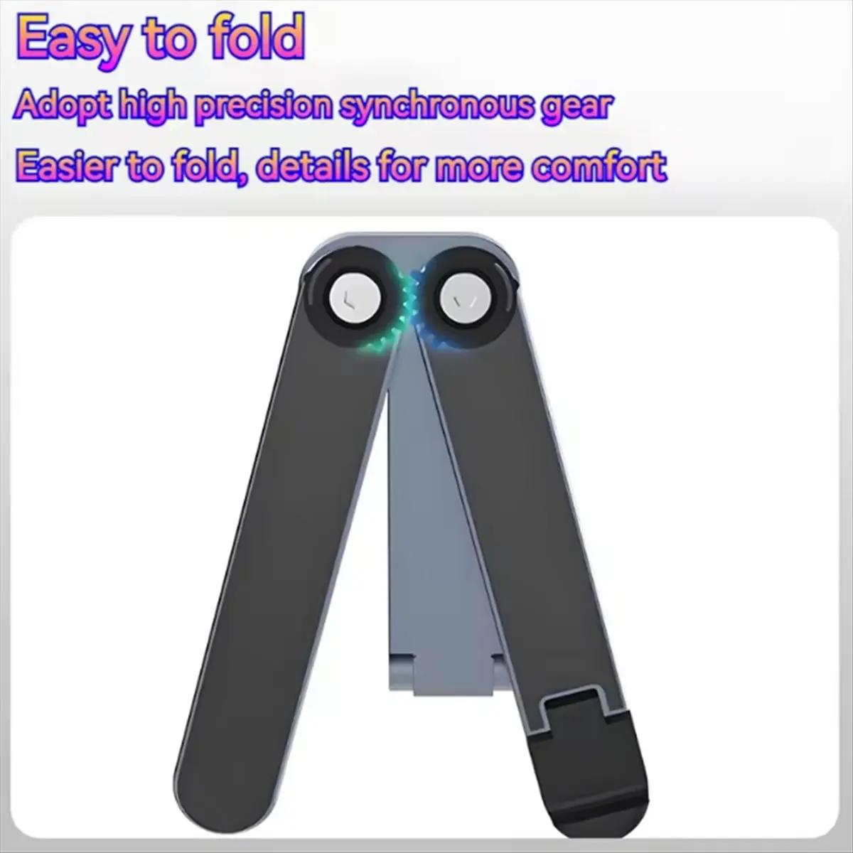 【~ New A88T】Metal Foldable Laptop Stand Adjustable Angle Portable Notebook Holder for 10-17 Inch Laptops Ideal Black