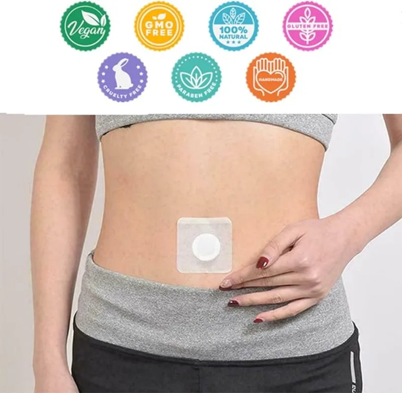 30Pcs Belly Patch, Weight Loss Slim Patch Mugwort Abdomen Navel Patch Fat Burning and Moxibustion Patch for Women and Men