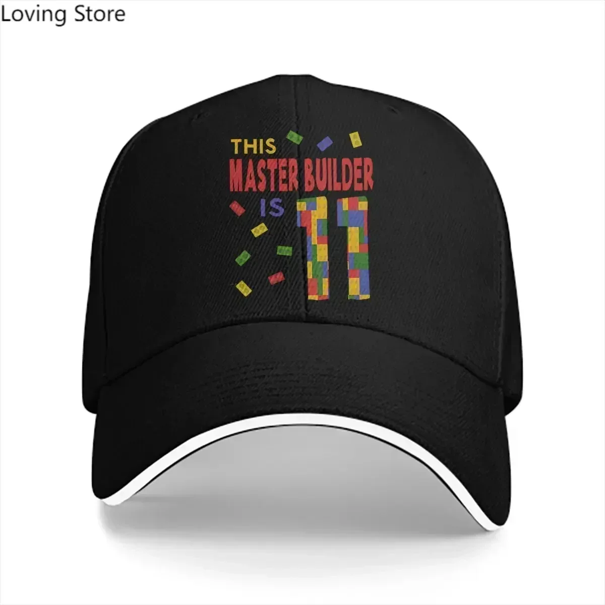 Cute Master Builder 11 Years Old Baseball Cap Men Hats Women Visor Protection Snapback Building Blocks Caps