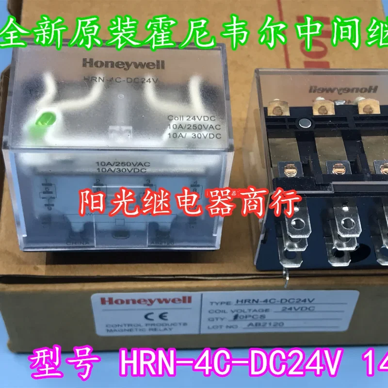 

（Brand New Original）1pcs/lot 100% original genuine relay:HRN-4C-DC24V Intermediate relay 14pins 24VDC