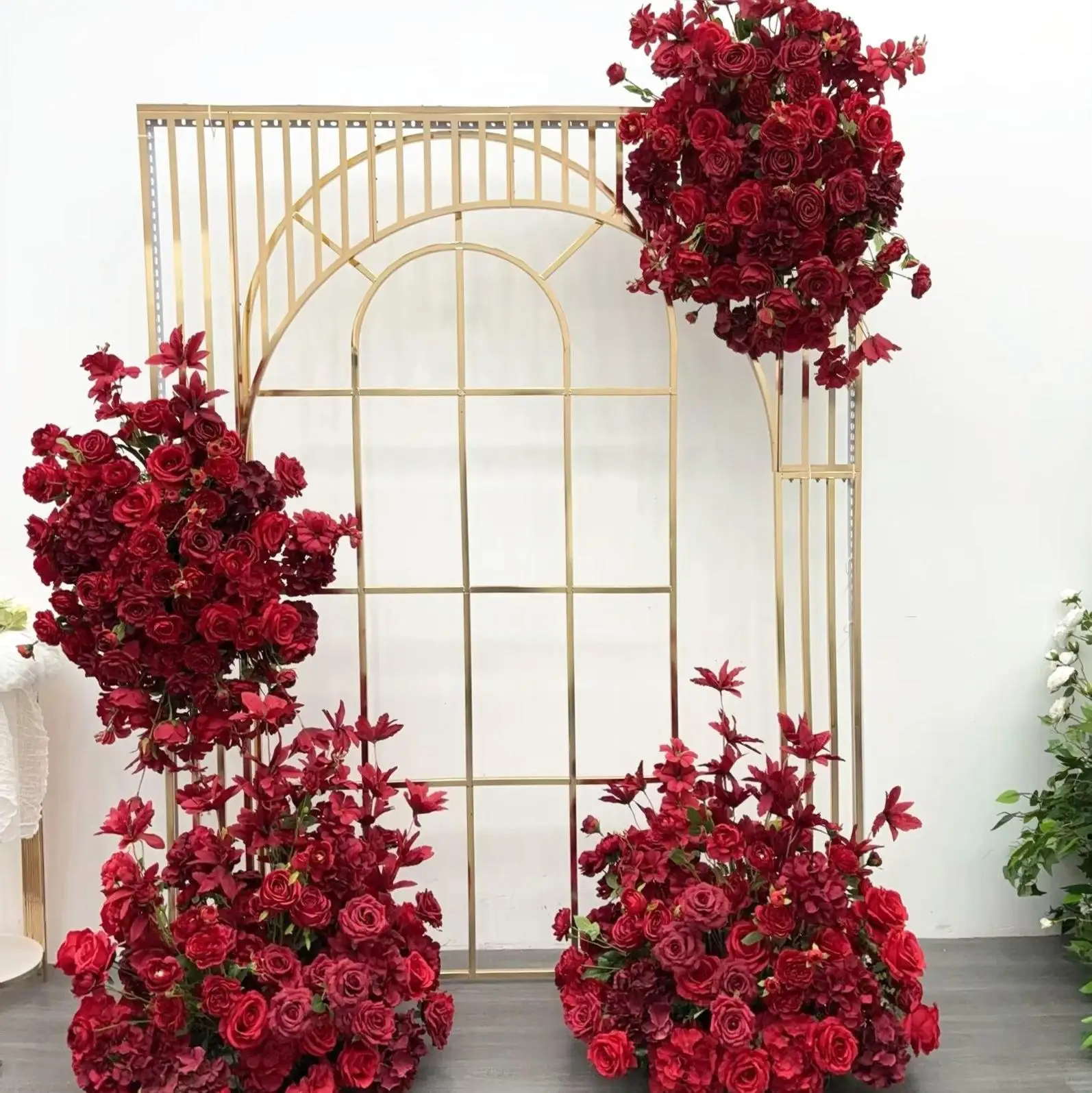 Customized Luxury Wedding  Silk Flower Row&Runner Decorative Flowers Artificial Flower Decoration for Wedding Arch  Arrangement