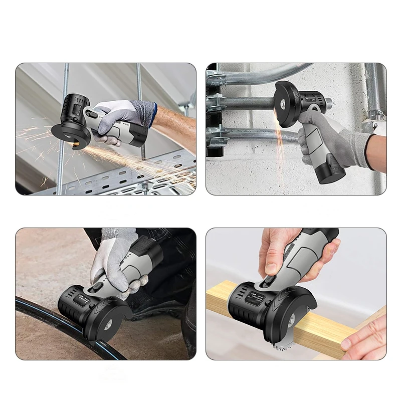 16.8V Brushless Cordless Angle Grinder Rechargeable Grinding Tool Polishing Grinding Machine For Cutting Diamond Power Tools