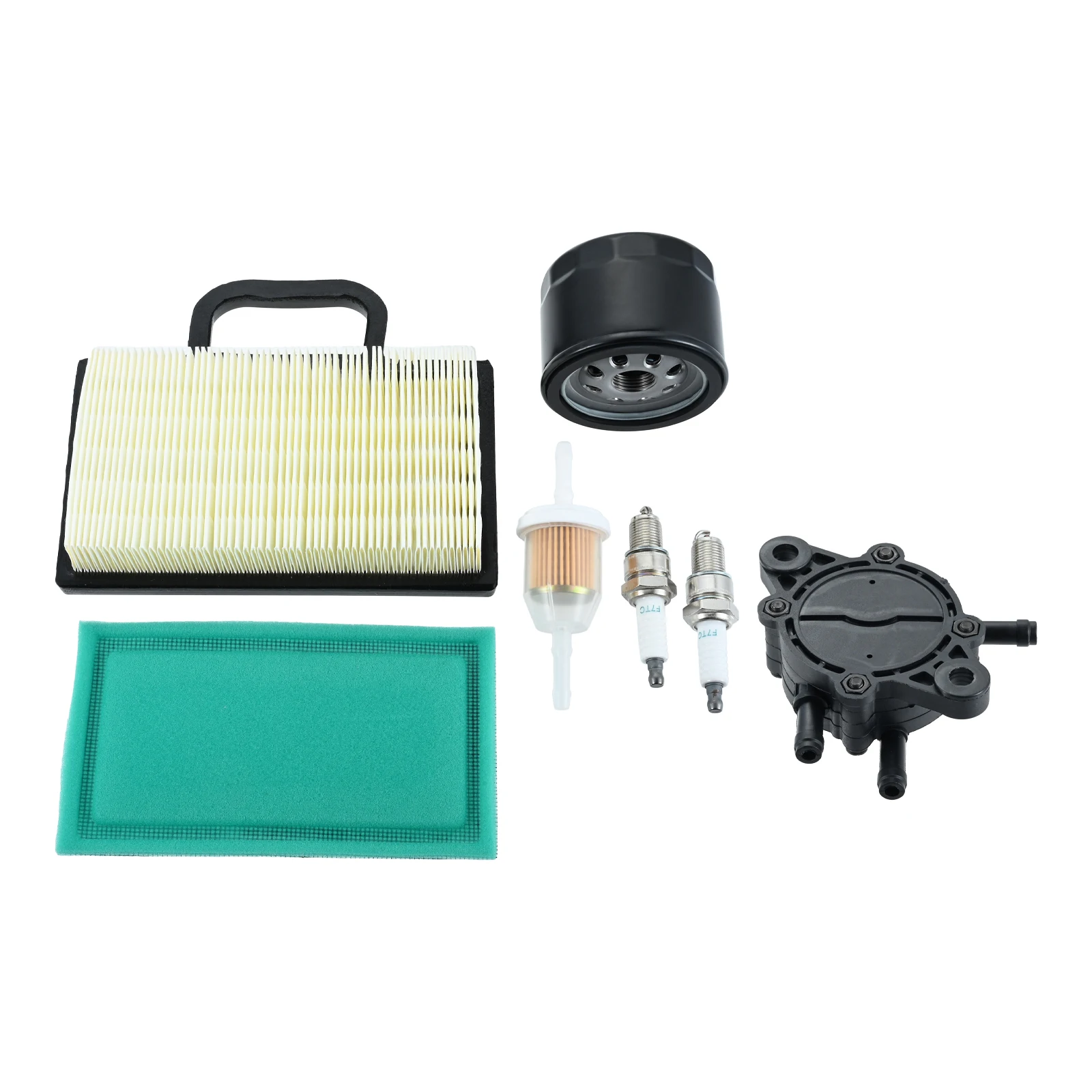 1 conjunto de filtro de ar 499486   Kit de serviço de manutenção de afinação LA135 para John Deere Briggs Stratton 695667 698754   Cortador V-Twin 18-26 HP
