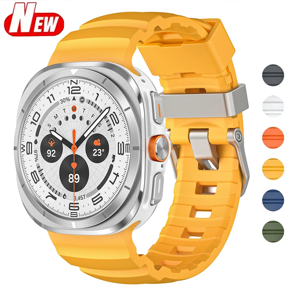 Silikon-Schlaufenband für Samsung Galaxy Watch Ultra 2025/2024 Sportarmband für Samsung Galaxy Watch Ultra 47mm Armband-Zubehör