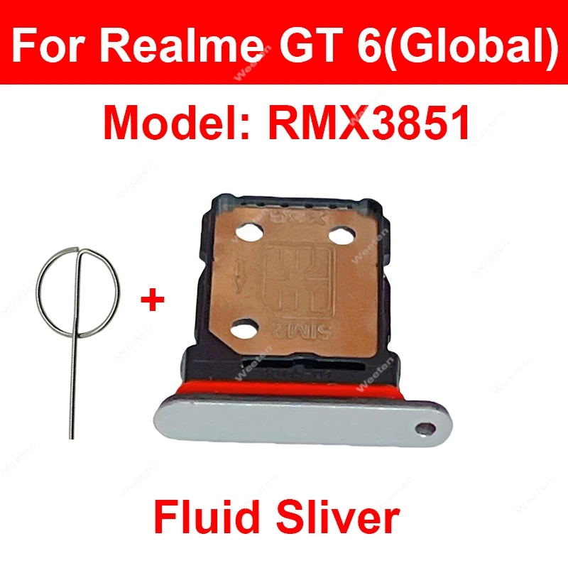 SIM Card Tray For Realme GT 6 GT 6T GT Neo 6 GT Neo 6Se Sim Card Slot SIM Card Reader Holder Replacement Repair Parts