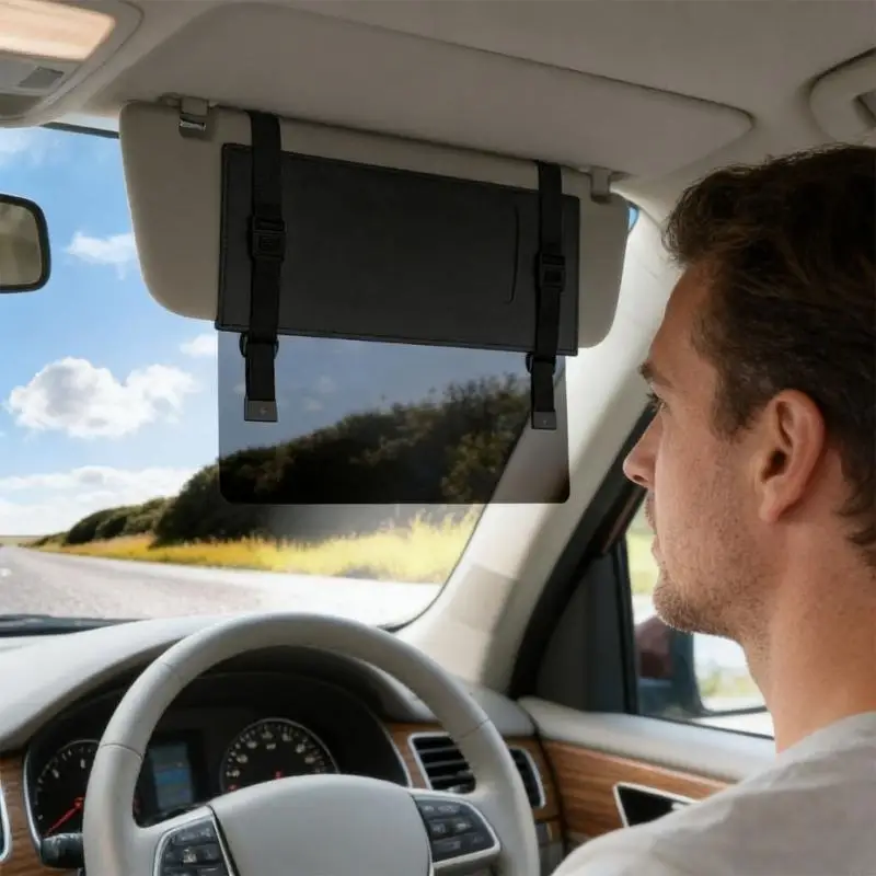 Universal Car Sun obstacle Extender With Polarized Lens For Light Reduction And UV D7YA