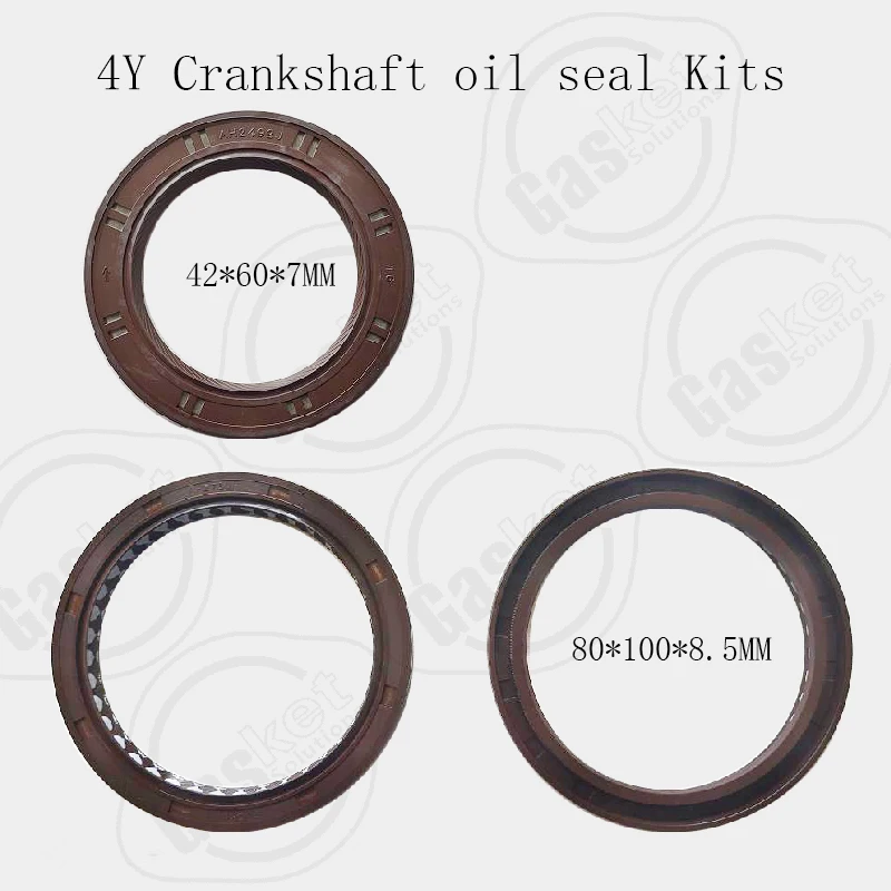 1HZ 12V 1HD 24V 1KZ-TE 4Y 4Y-6F 4Y-5F 4Y-7F Engine Front and Rear Crankshaft Oil Seal Kits FOR TOYOTA Engine Spare Part