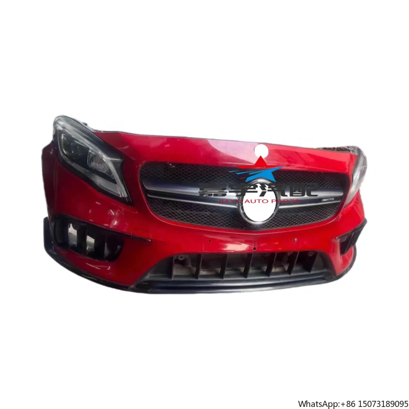 High Quality Original  Front Bumper Assembly for  GLA45 W156 Includes Radiator Headlights Auto Body