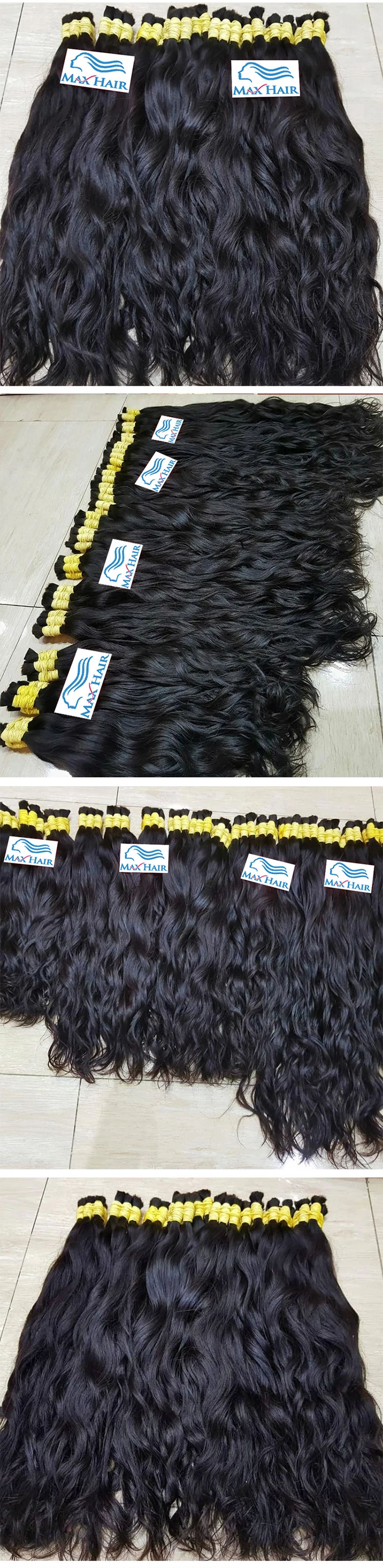 Human Hair Bulk Loose Wave No Weft Hair Bundles For Braiding Deep Hair Braiding Brazilian Natural Black Human Hair Extensions